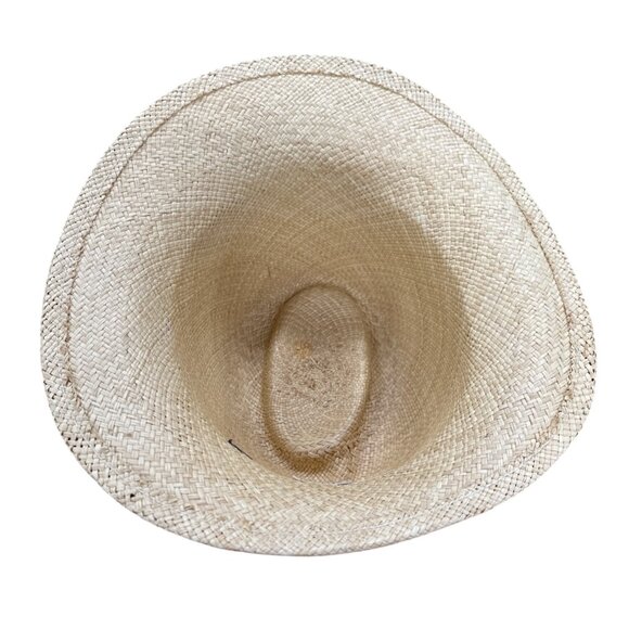 Betmar Straw Fedora Hat With Black Band For Men & Women - Picture 9 of 10